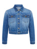 Koda Cropped Denim Jacket jacket L'AGENCE