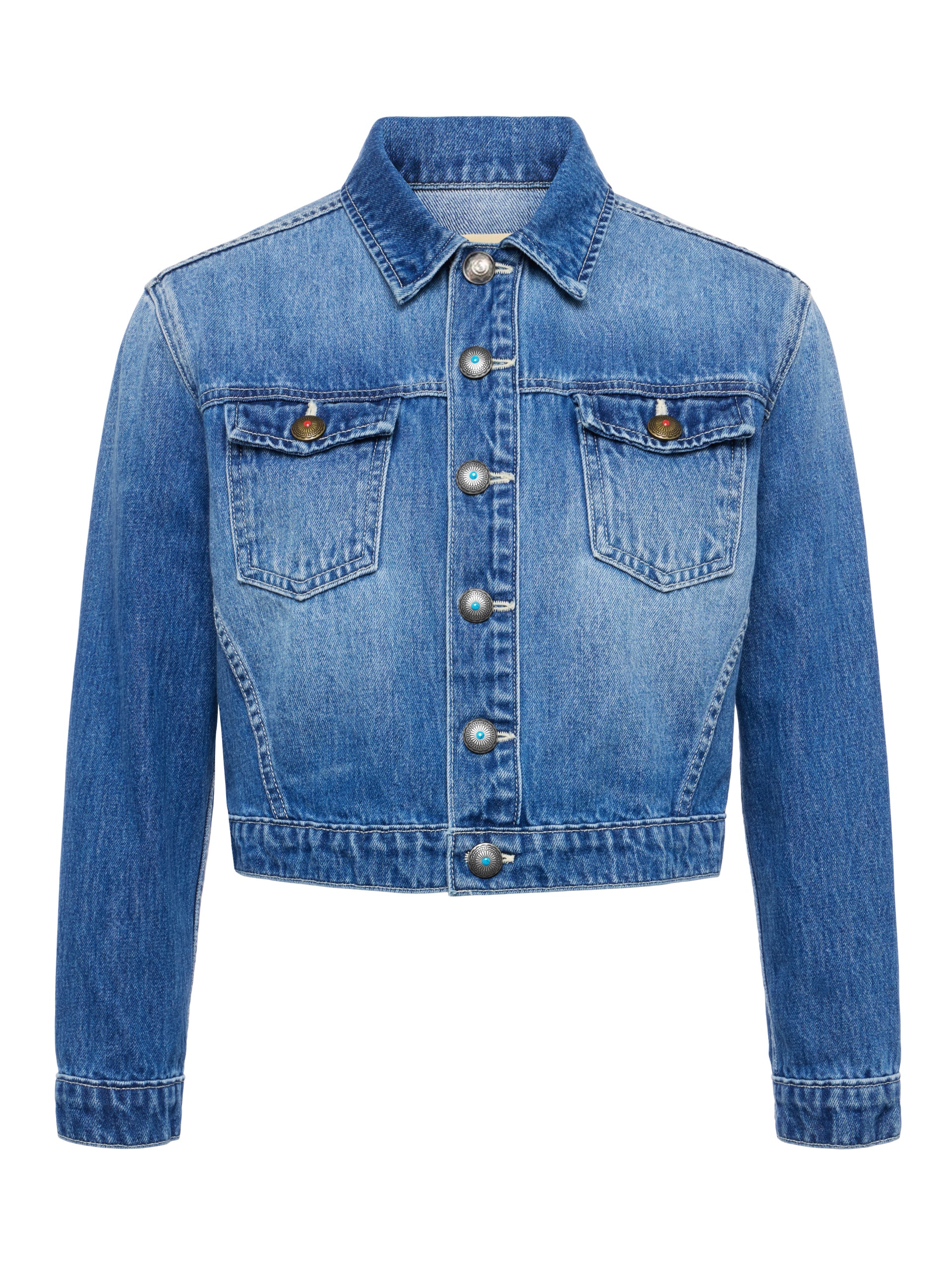Koda Cropped Denim Jacket jacket L'AGENCE