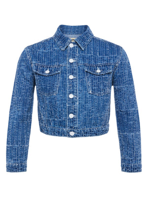 Koda Cropped Denim Jacket jacket L'AGENCE