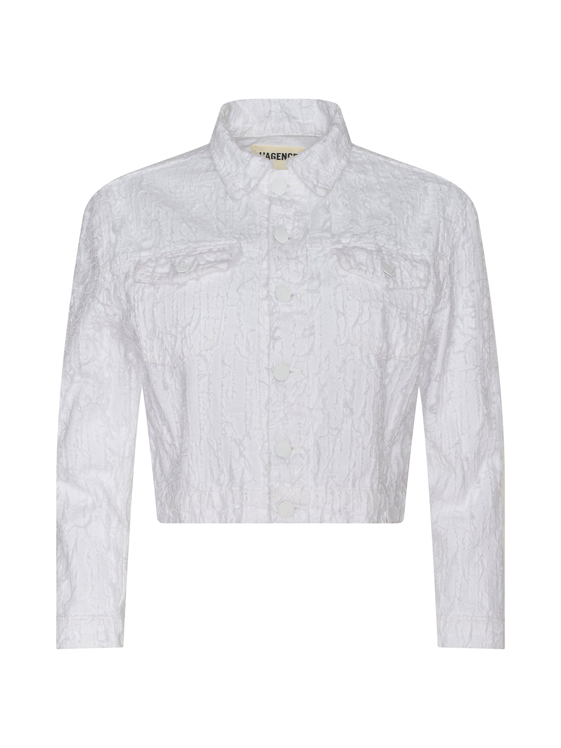 Koda Cropped Denim Jacket jacket L'AGENCE