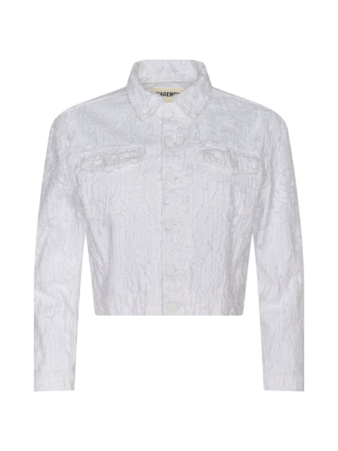 Koda Cropped Denim Jacket jacket L'AGENCE