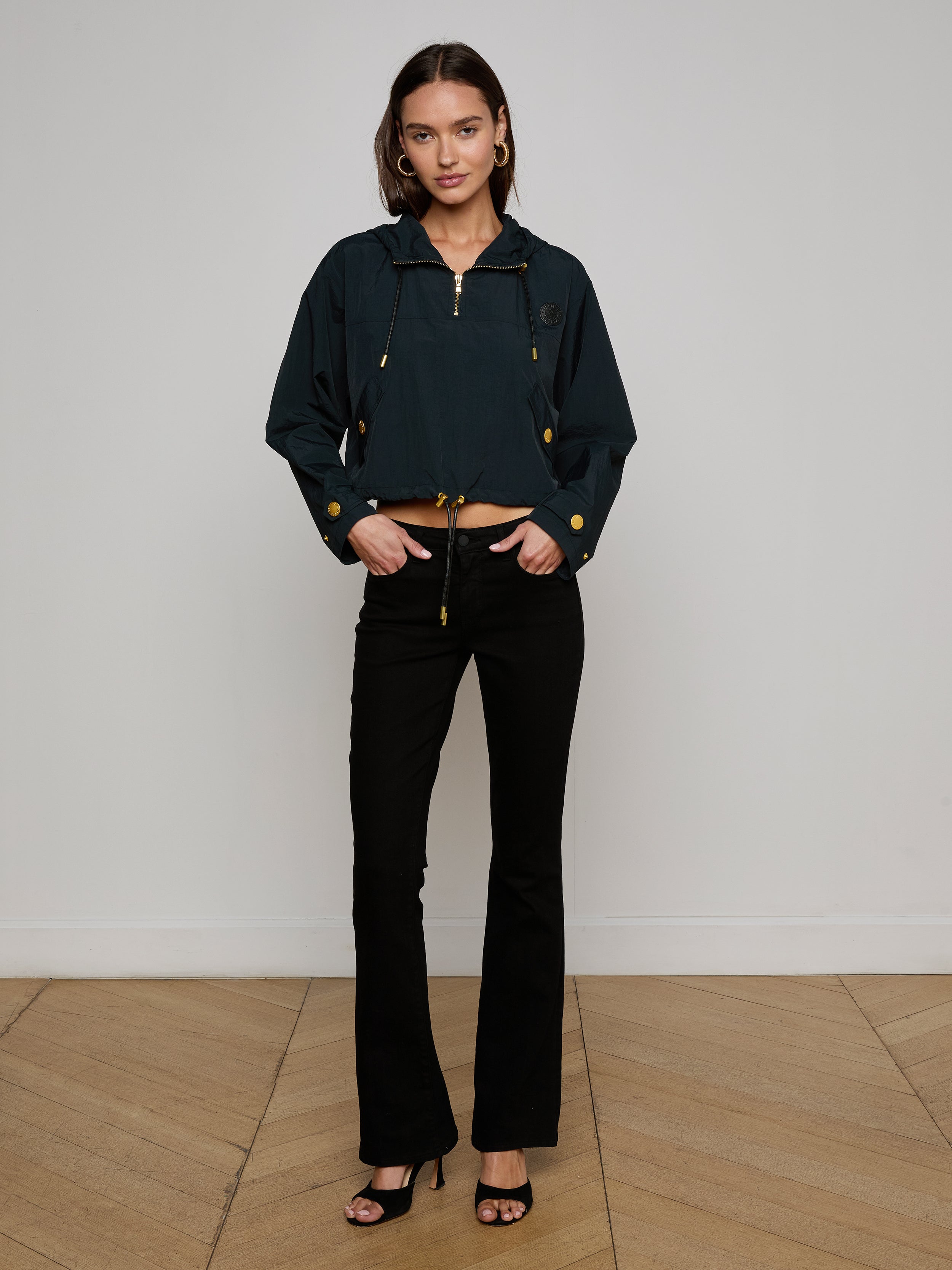 Bronwyn Cropped Windbreaker jacket L'AGENCE
