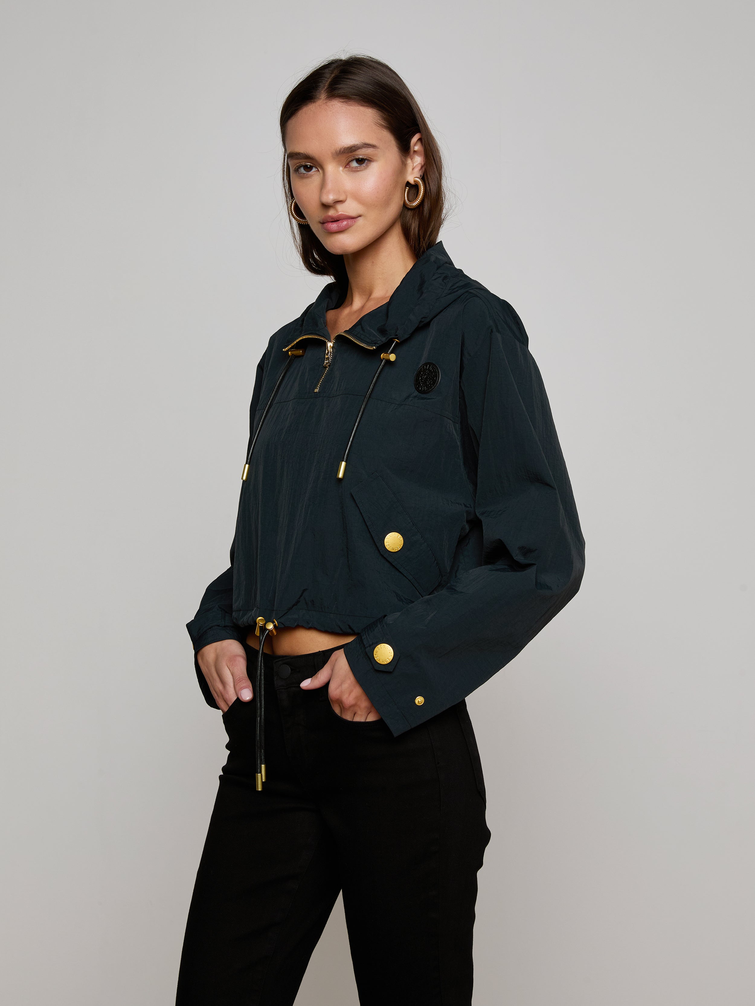Bronwyn Cropped Windbreaker jacket L'AGENCE