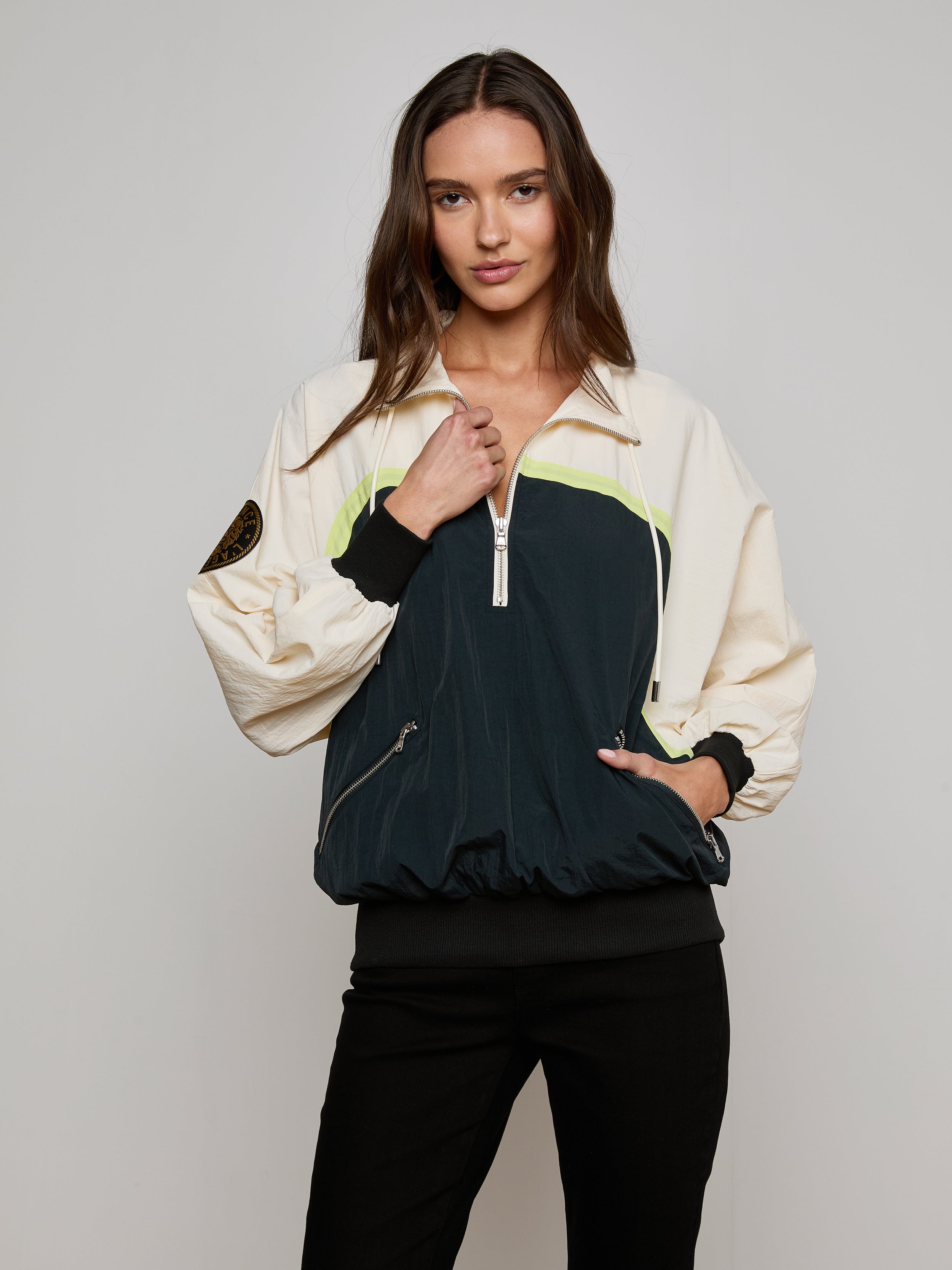 Aurelia Windbreaker jacket L'AGENCE