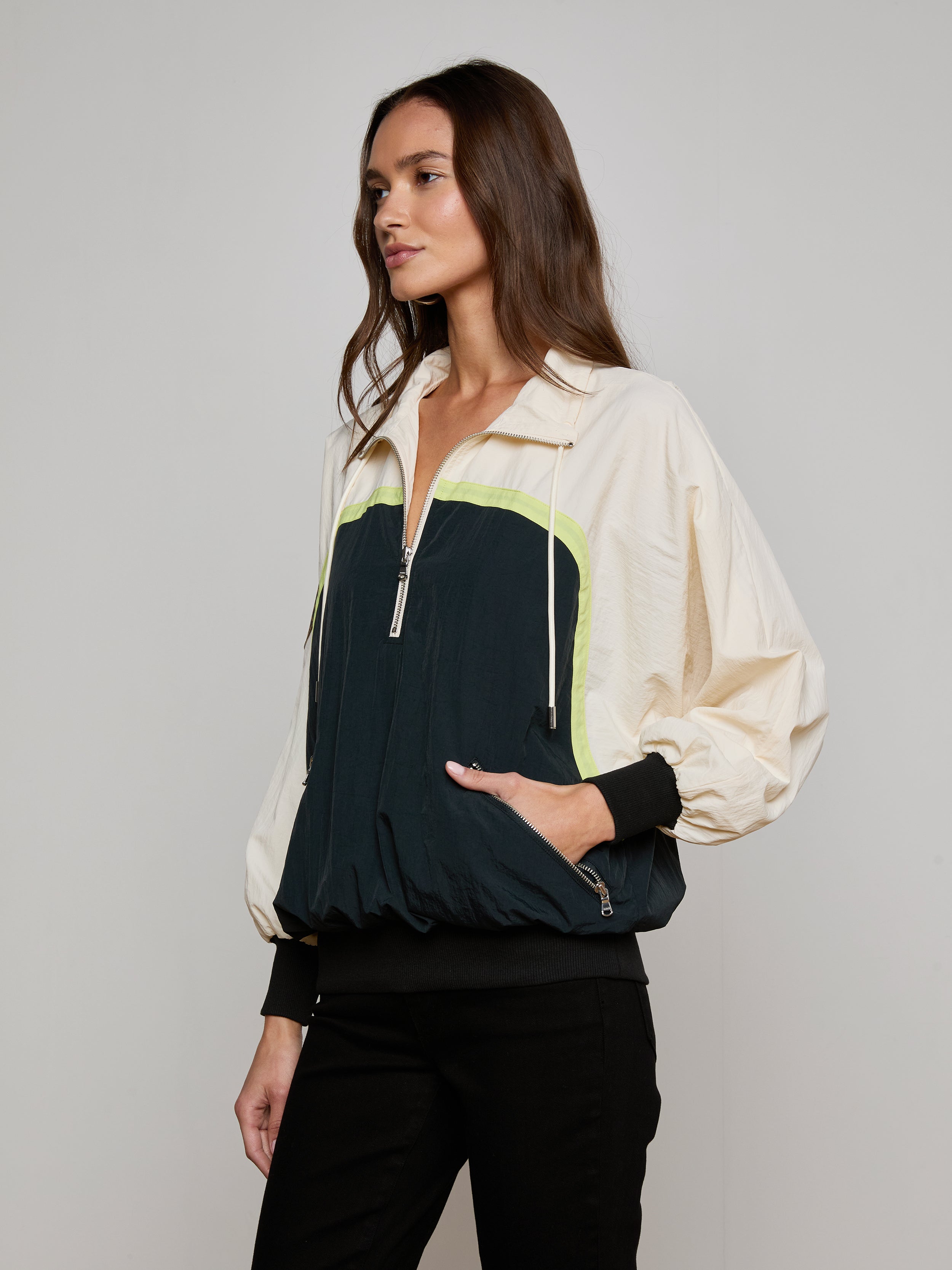 Aurelia Windbreaker jacket L'AGENCE