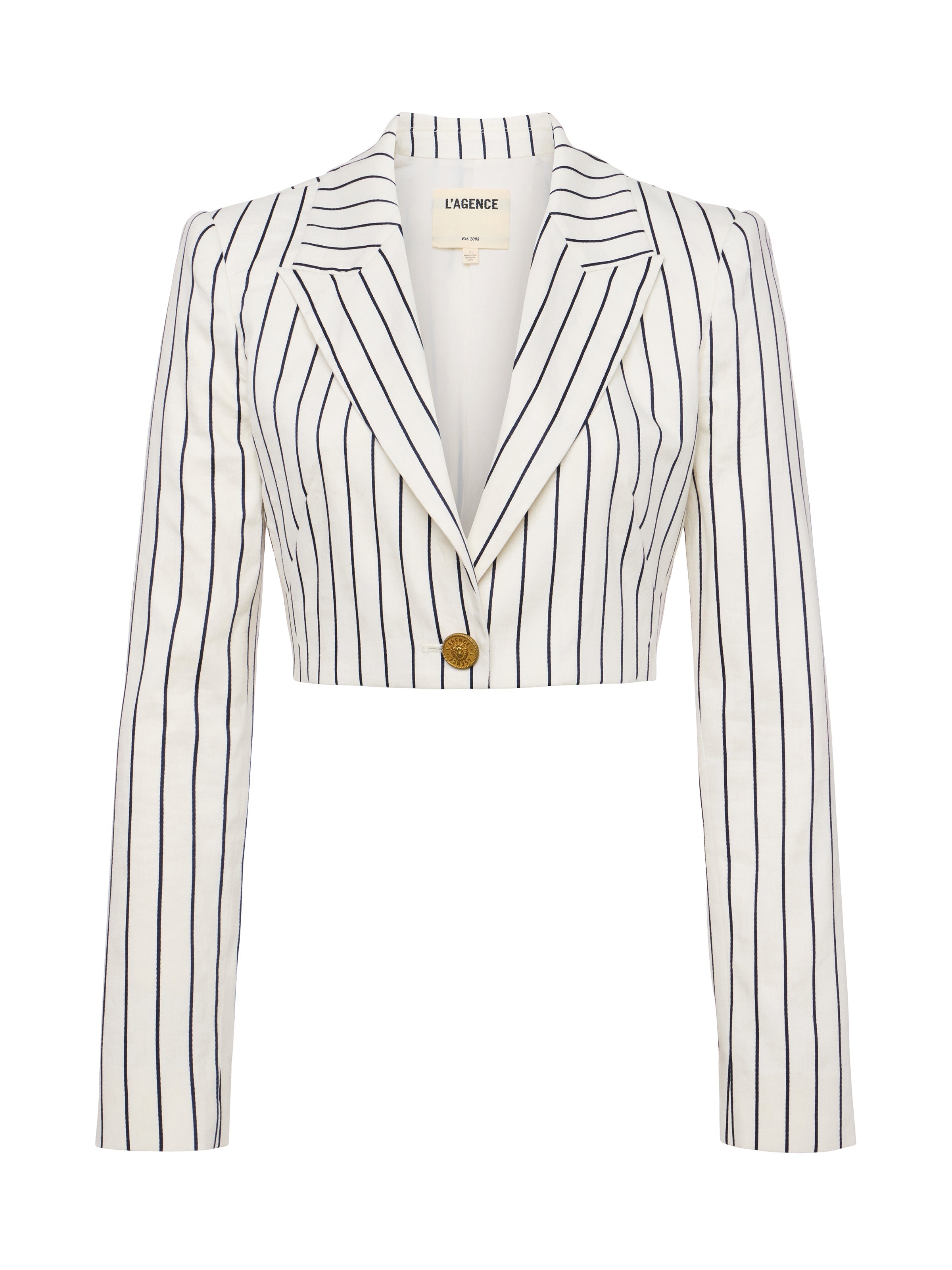 Blazer court à rayures Izzie