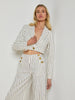Izzie Striped Cropped Blazer