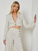 Izzie Striped Cropped Blazer
