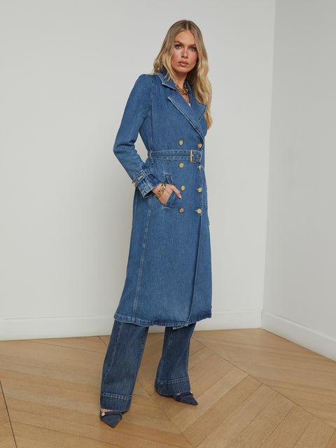 Bradley Denim Trench coat L'AGENCE