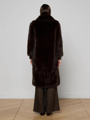 Irisa fx fur lthr trm ct