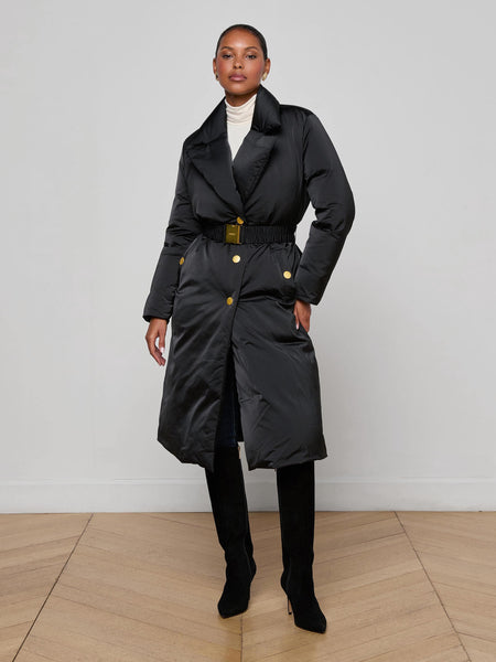 Kataleya Puffer Coat in Black | L'AGENCE