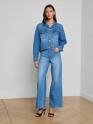 Vianney Hi-Lo 크롭 재킷