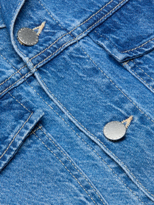 Vianney Hi-Lo 크롭 재킷