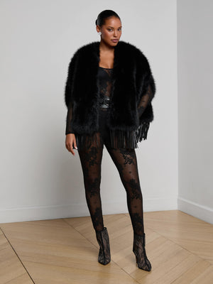 Nathalia Faux-Fur Cape