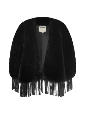Nathalia Faux-Fur Cape