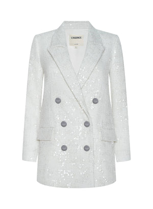 Cambrie Oversized Sequin Blazer