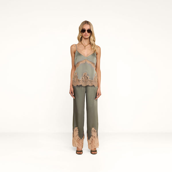 Mirel Pant in Smokey Olive/Praline | L'AGENCE