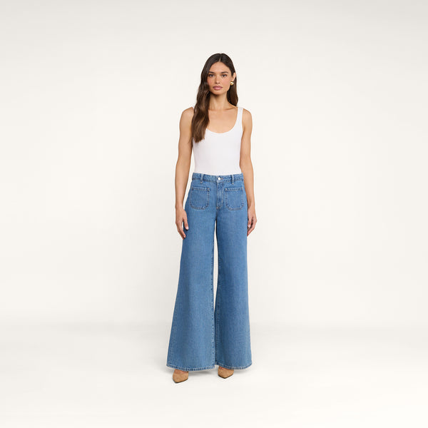 Delcan Wide-Leg Jean in Solvera | L'AGENCE