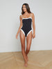 Tory Bandeau One-Piece Swimsuit swim L'AGENCE   