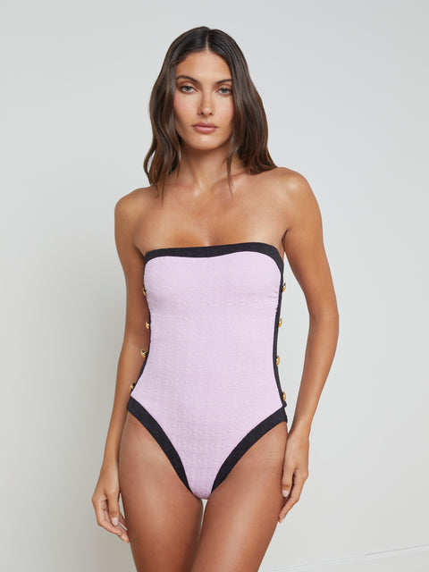 Tory Bandeau One-Piece Swimsuit swim L'AGENCE