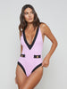 Lisa Plunge One-Piece Swimsuit swim L'AGENCE   