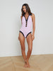 Natalya Collared One-Piece swim L'AGENCE   