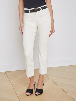 Sada Slim-Leg Cropped Jean jean L'AGENCE   