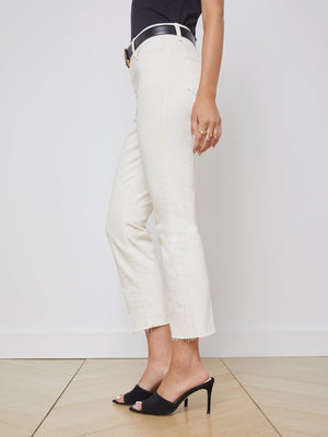 Sada Slim-Leg Cropped Jean jean L'AGENCE   