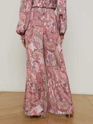 Lillian Satin Wide-Leg Pant pant L'AGENCE
