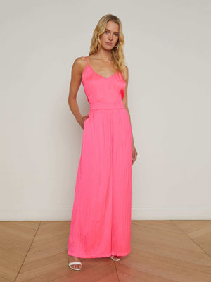 Lillian Satin Wide-Leg Pant pant L'AGENCE
