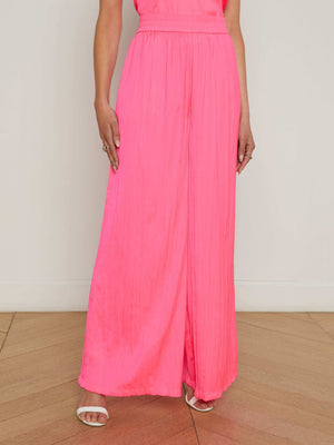 Lillian Satin Wide-Leg Pant pant L'AGENCE