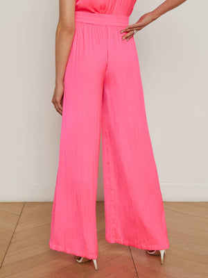Lillian Satin Wide-Leg Pant pant L'AGENCE