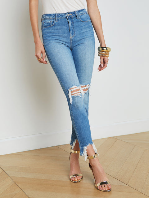 High Line Distressed Skinny Jean coming L'AGENCE   