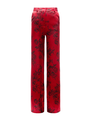 Pilar Silk Wide-Leg Pant
