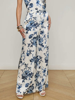 Pilar Silk Wide-Leg Pant pant L'AGENCE