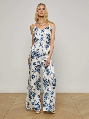 Pilar Silk Wide-Leg Pant pant L'AGENCE