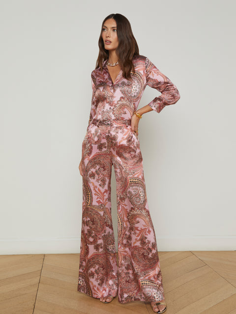 Pilar Silk Wide-Leg Pant coming soon L'AGENCE