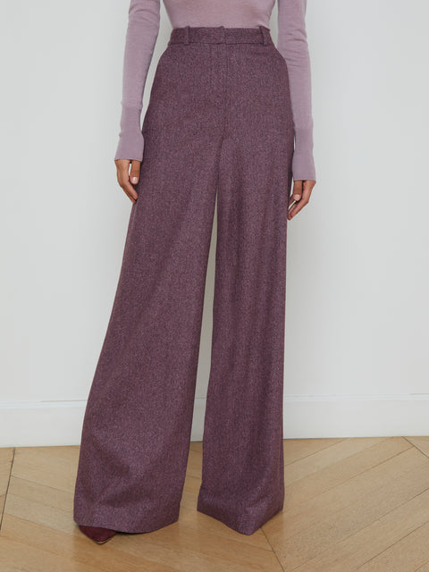 Pilar Wool Wide-Leg Pant pant L'AGENCE   