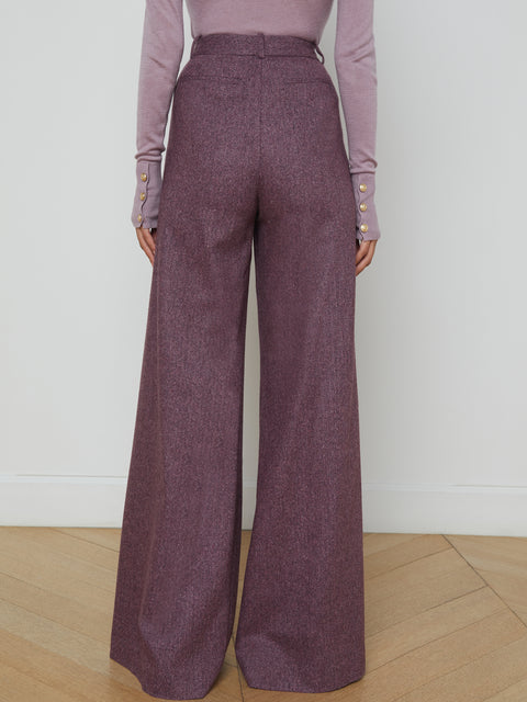 Pilar Wool Wide-Leg Pant pant L'AGENCE   