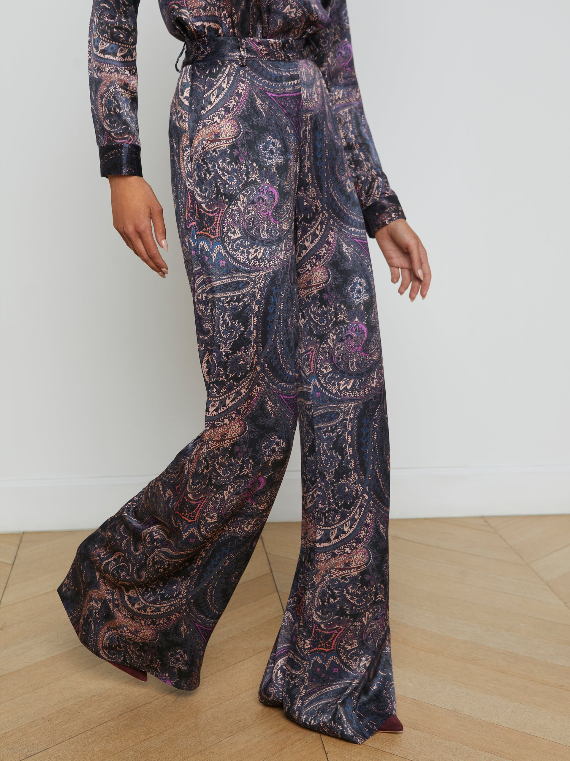 Pilar Wide-Leg Pant pant L'AGENCE Sale