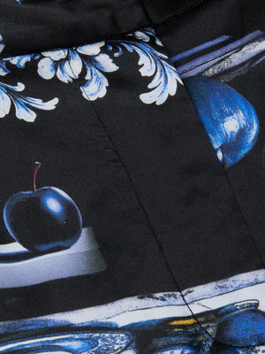 Pantalone a gamba larga di seta pilar
