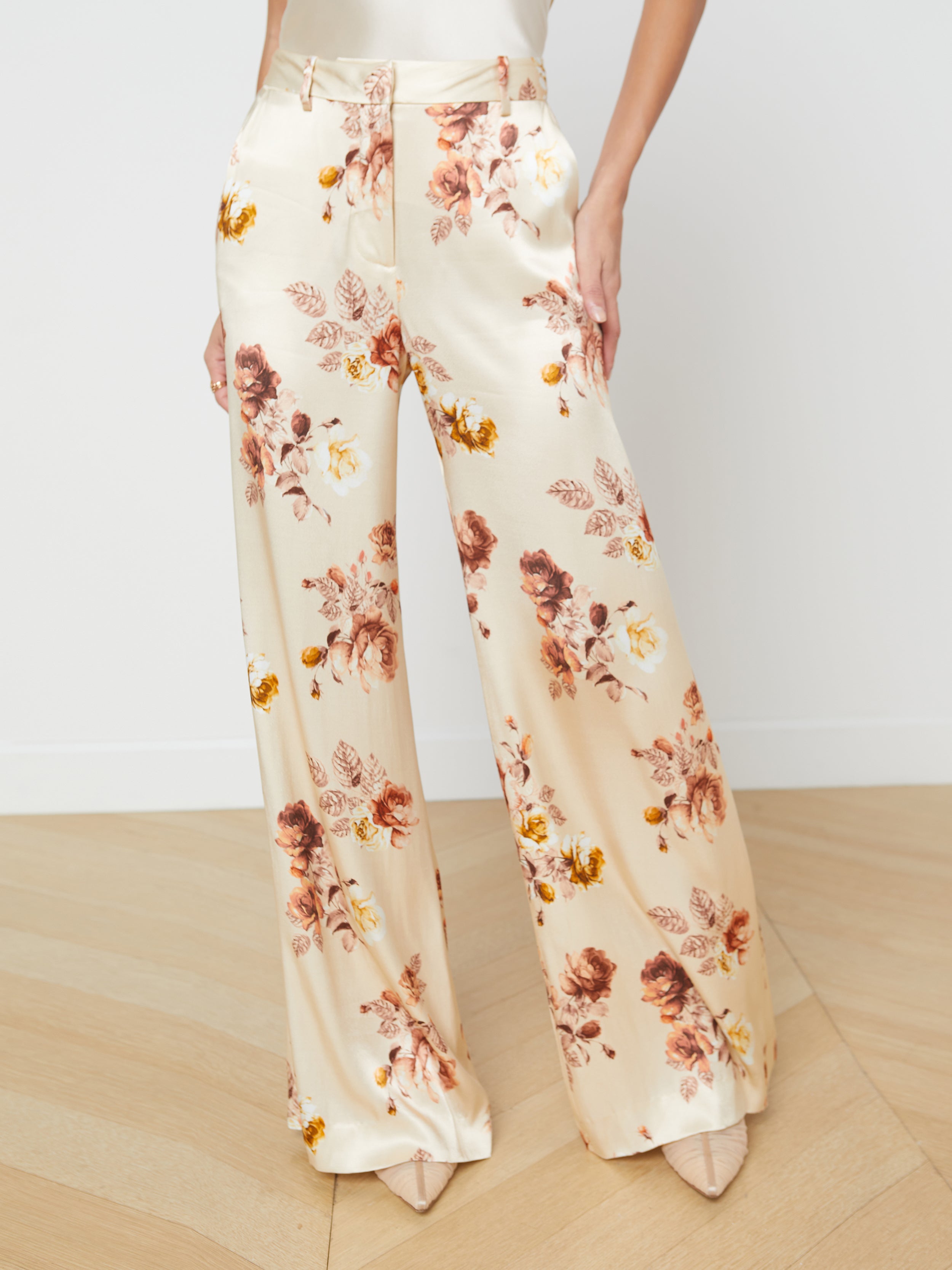 Palazzo Pants in Partenope Placée for Women | La DoubleJ