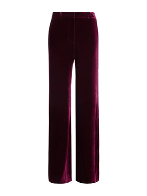 Pilar Velvet Wide-Leg Pant