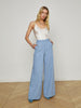 Pilar Pinstriped Wide-Leg Pant