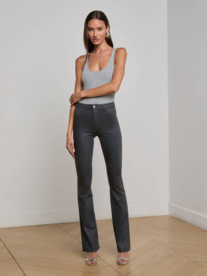 Ruth Coated Straight-Leg Jean