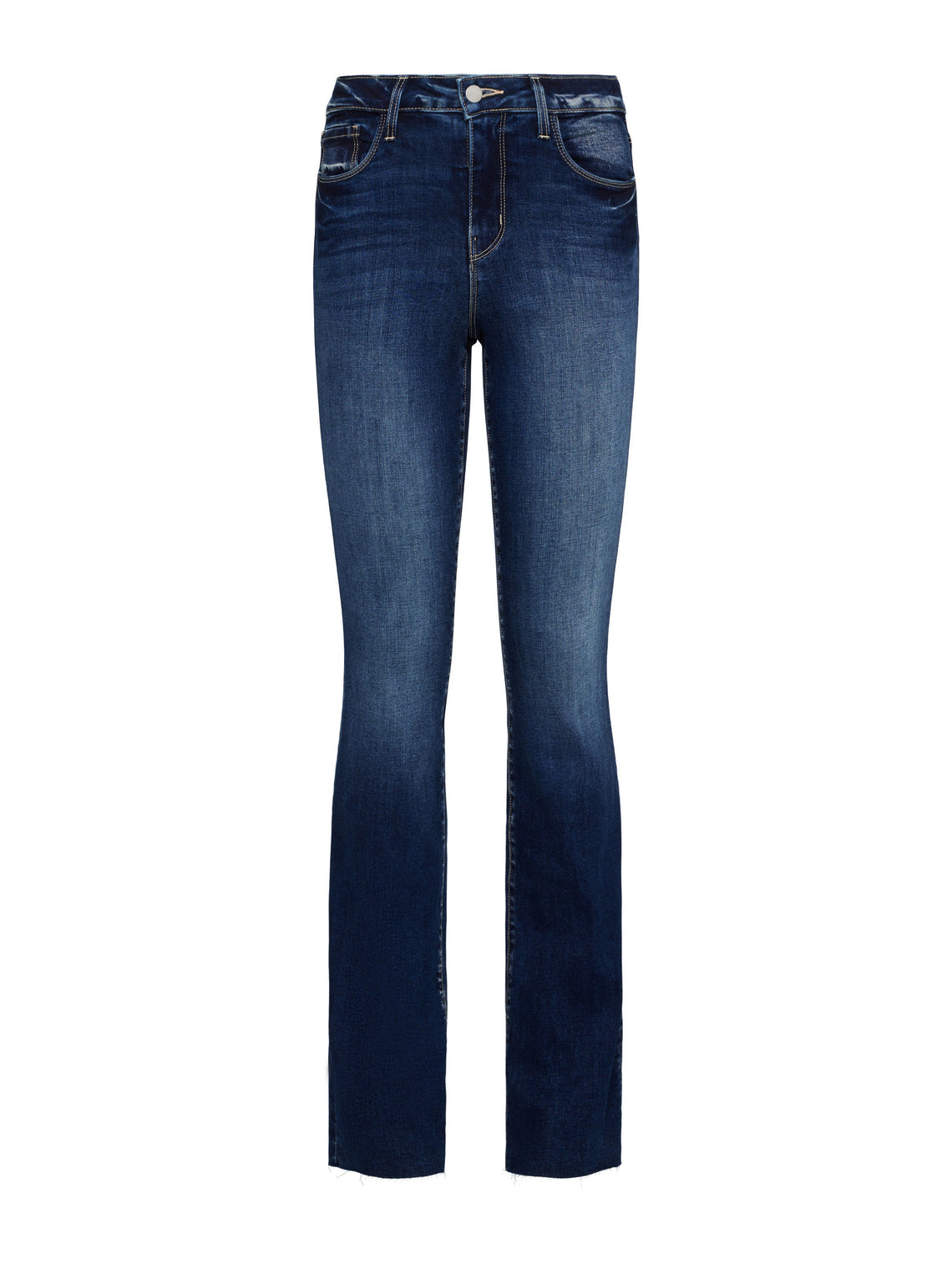Ruth High Rise Straight Jean in Blanc
