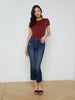 Kendra Cropped Flare Jean jean L'AGENCE   