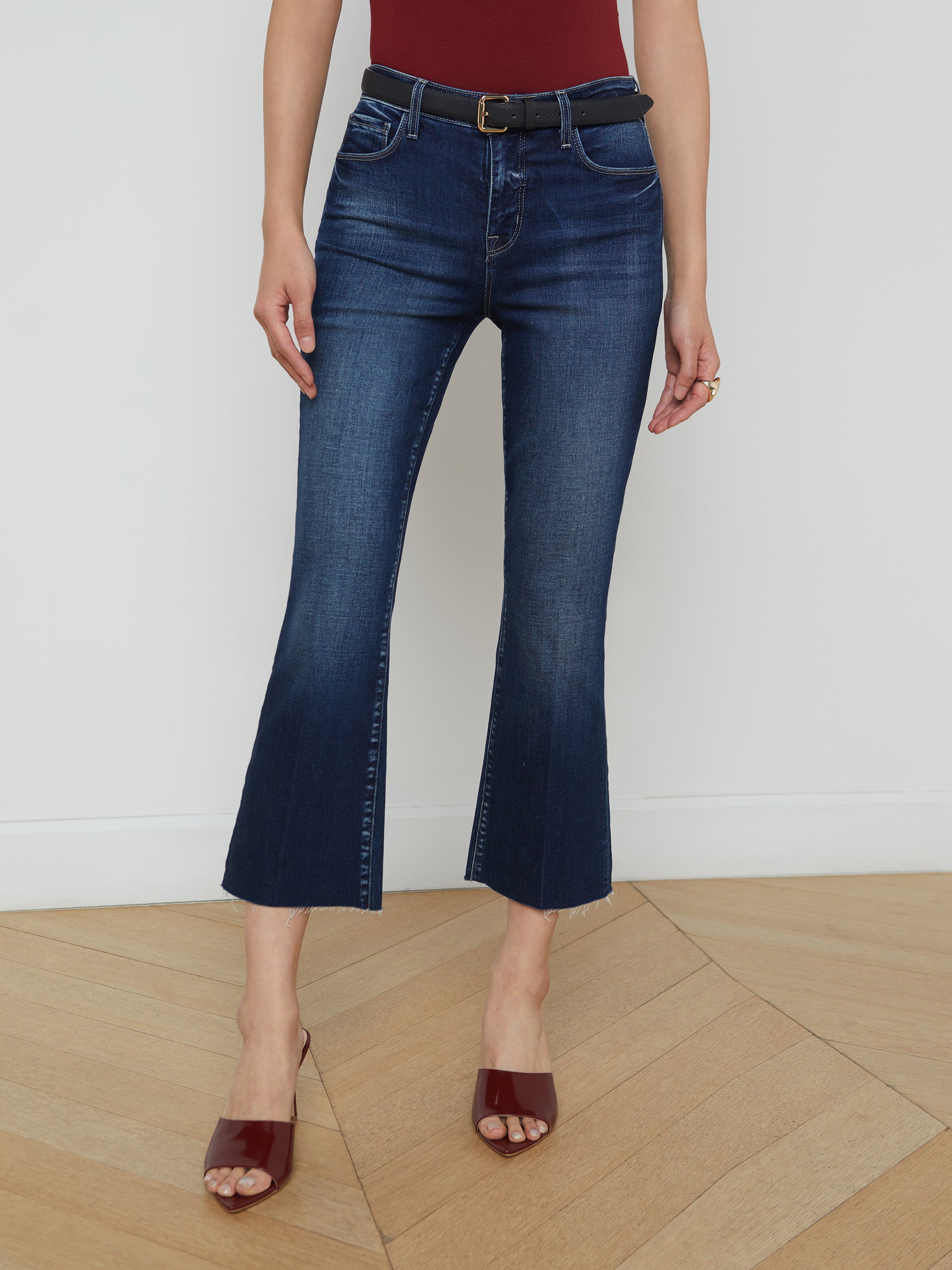 Kendra Cropped Flare Jean jean L'AGENCE   