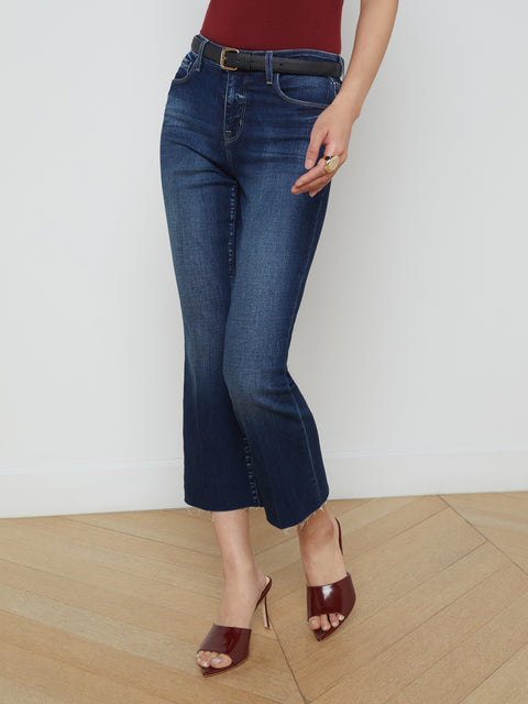 Kendra Cropped Flare Jean jean L'AGENCE   