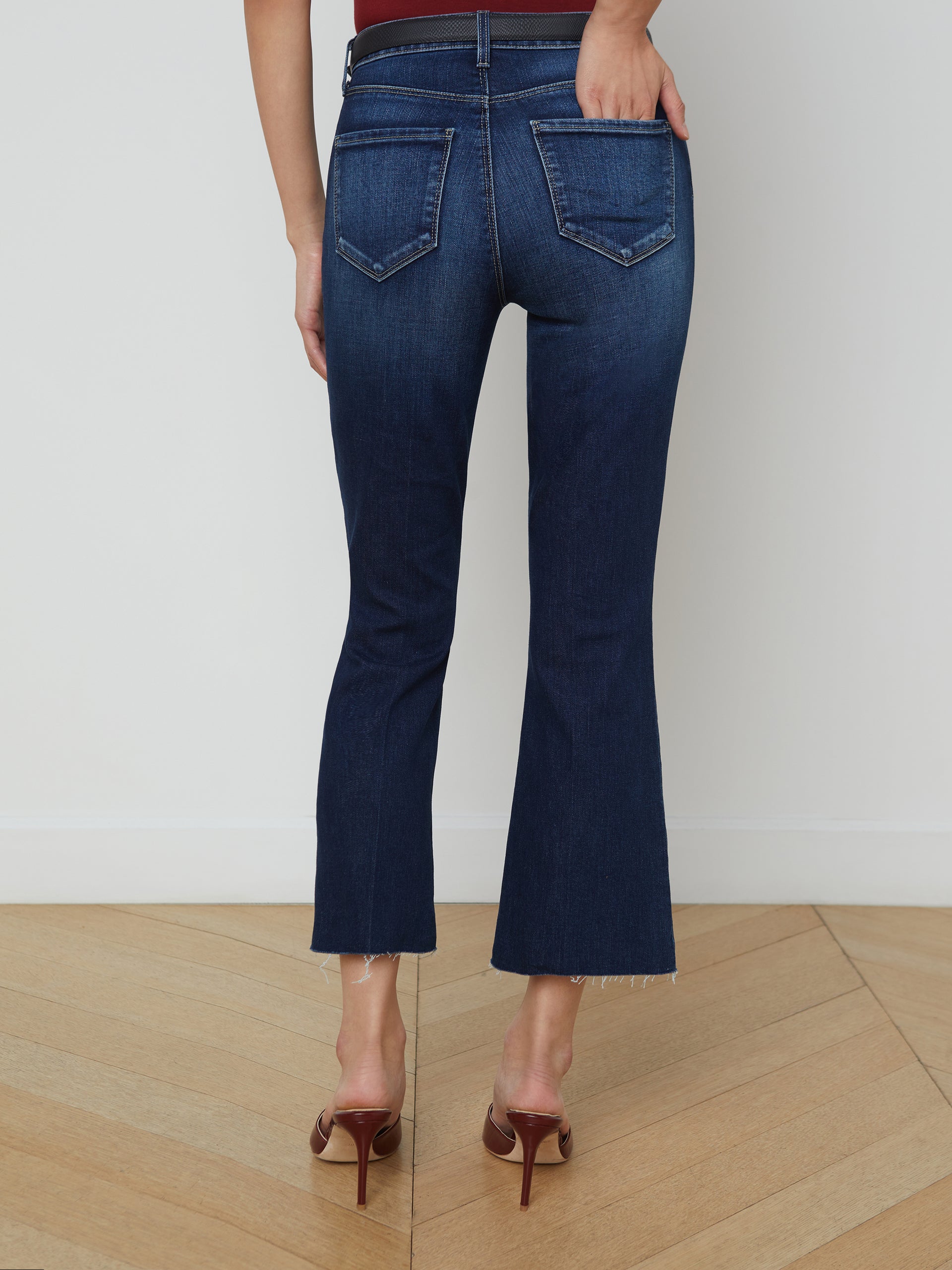 Kendra Cropped Flare Jean jean L'AGENCE   